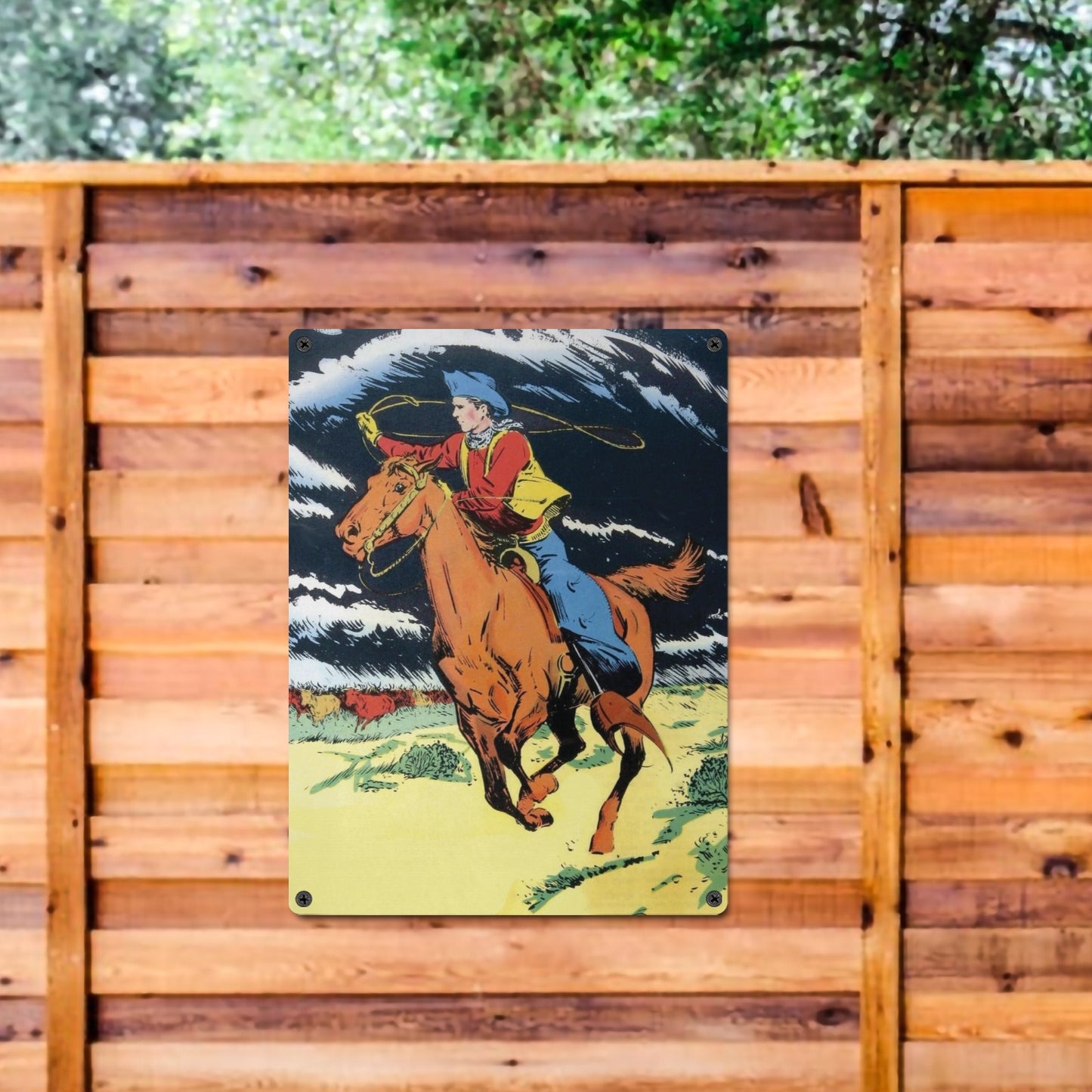 Night Rider Metal Sign 12"x16" (Made in USA)