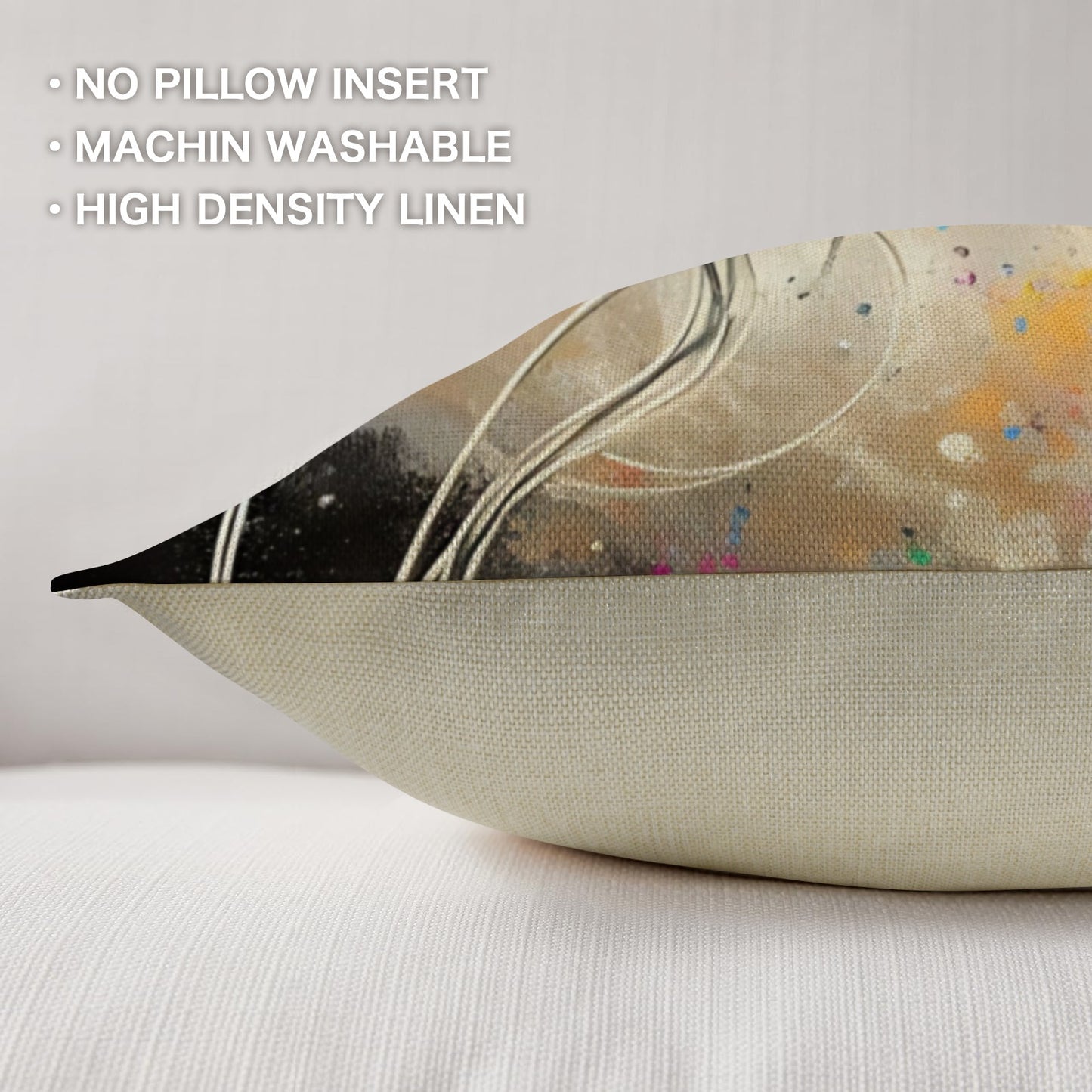 Painted Cowboy Throw Pillo Case Made in America