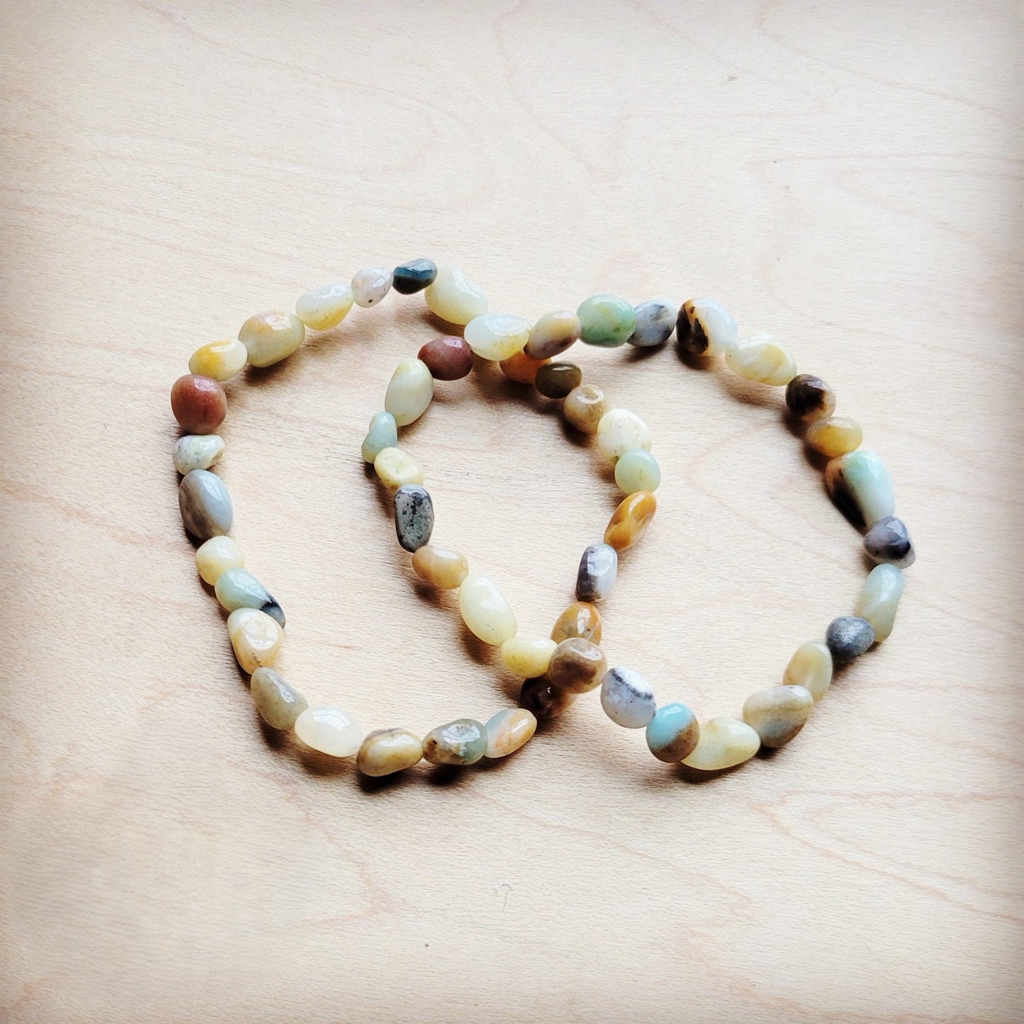 The Jewelry Junkie Amazonite Beaded Stretch Bracelet 807k