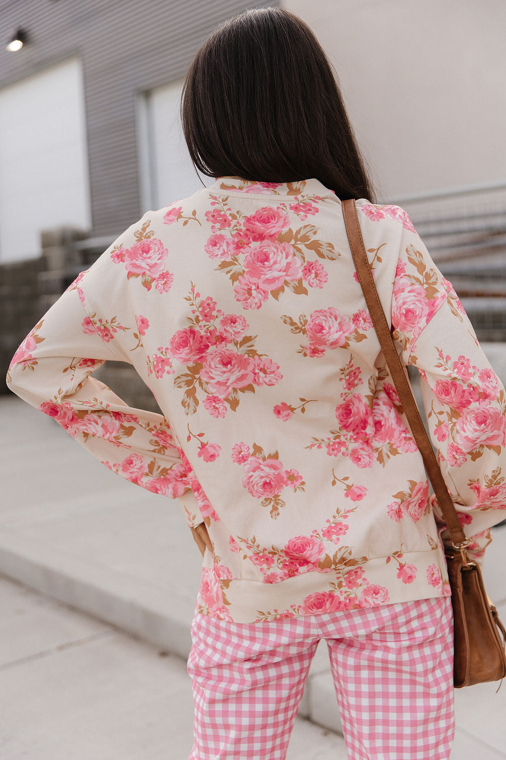 Ampersand Avenue University SideSlit Pullover - Petal Season