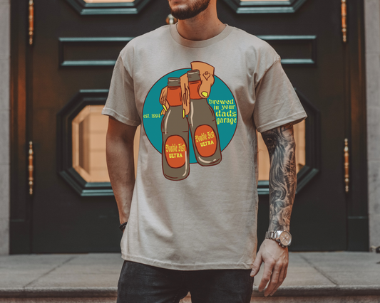 Mens Double Fists Graphic Tee