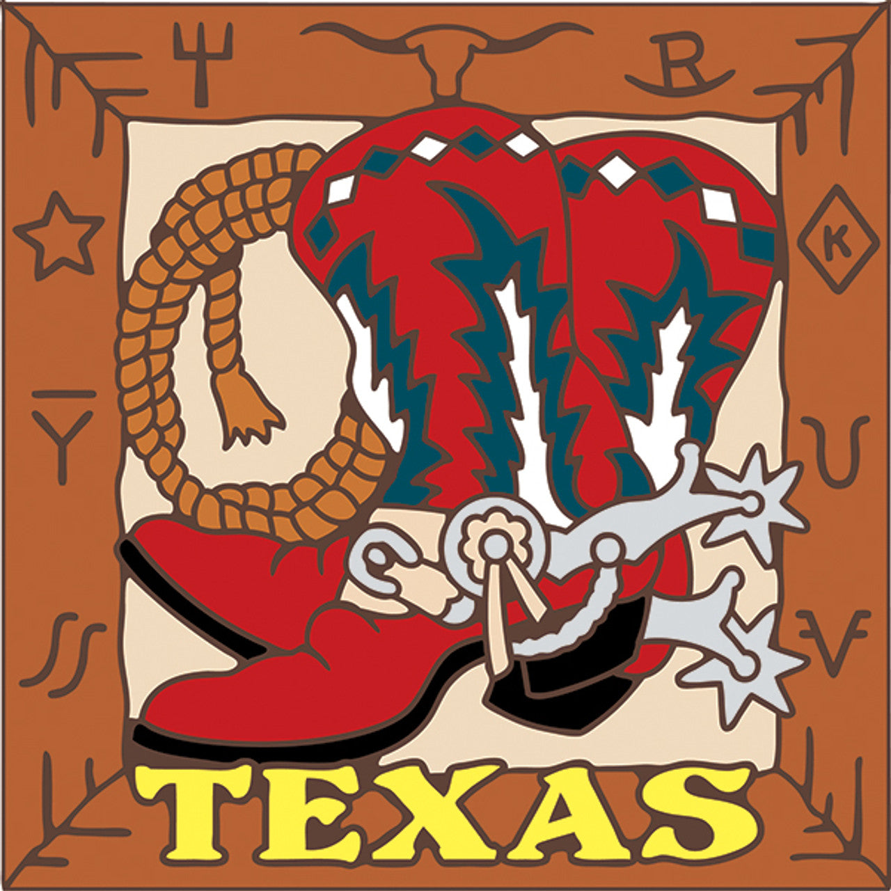 Texas Boots Tile