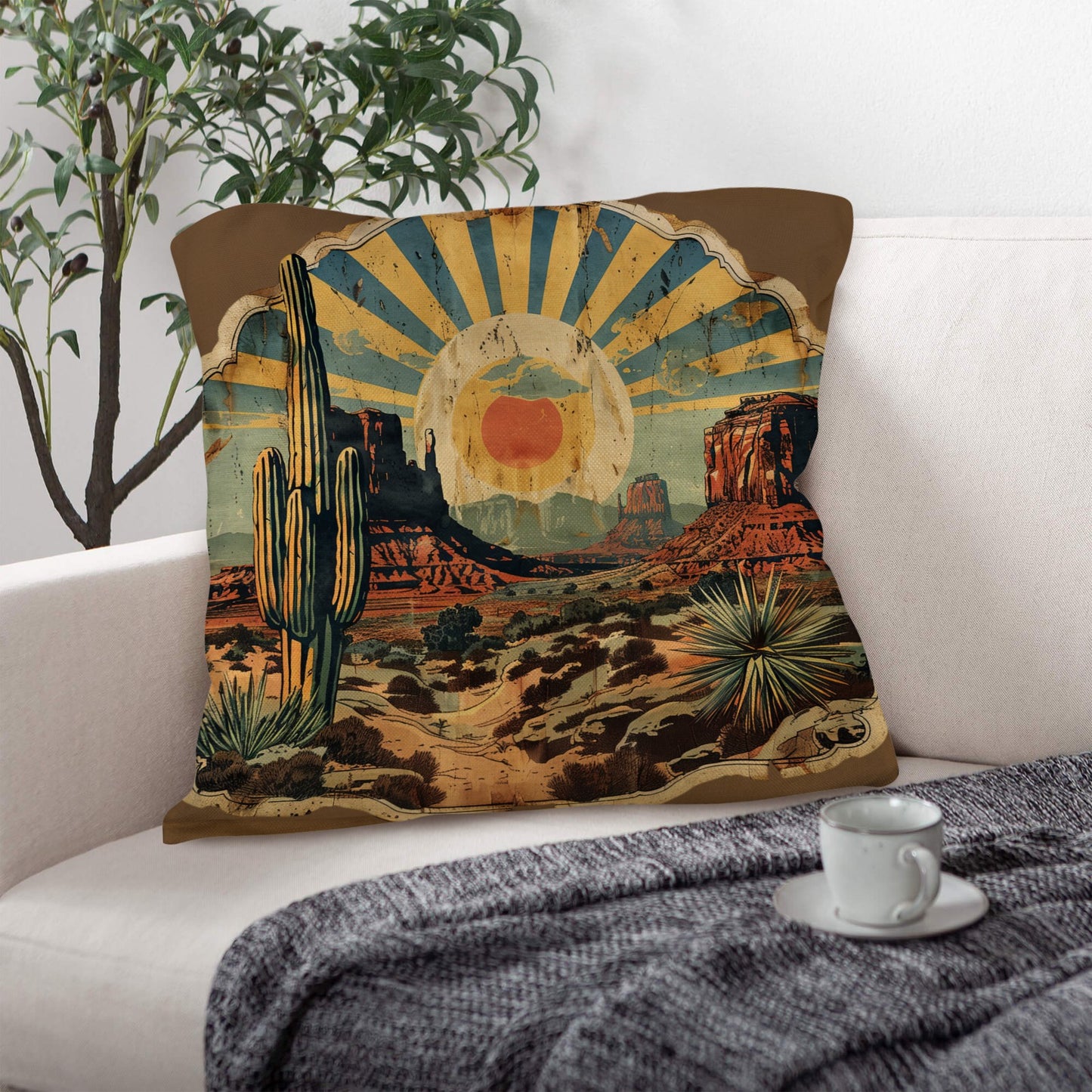 Southwestern Desert Pillow Case Made in America