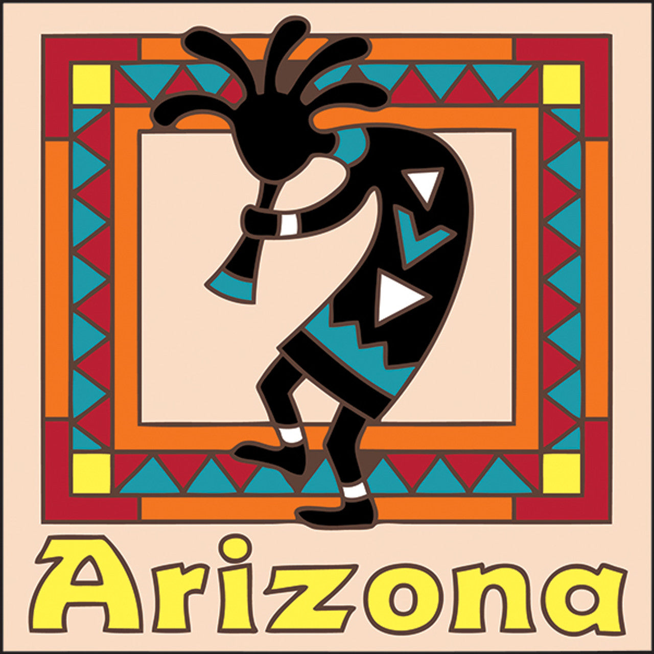 Arizona Kokopelli Tile