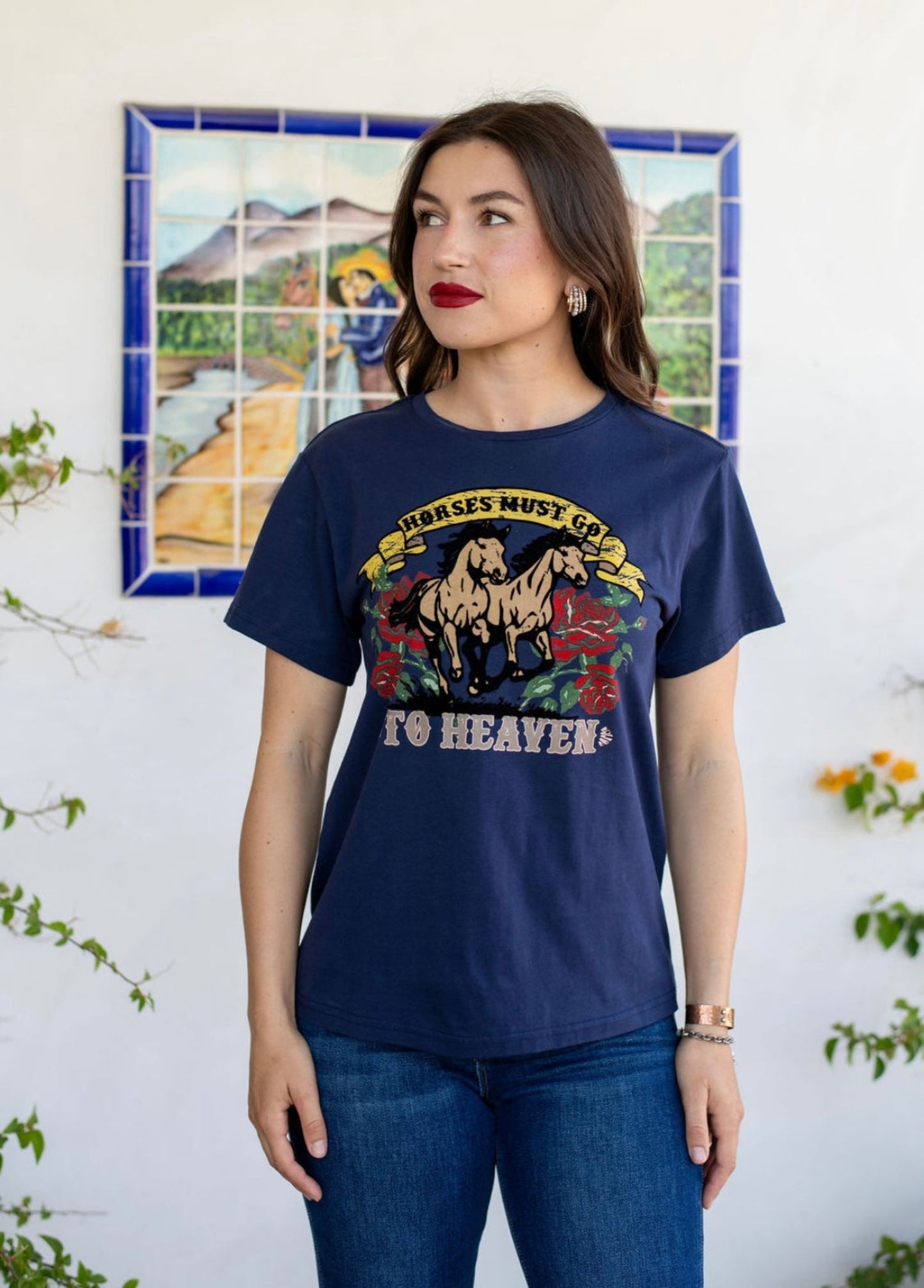 Rodeo Quincy Horses in Heaven Tee