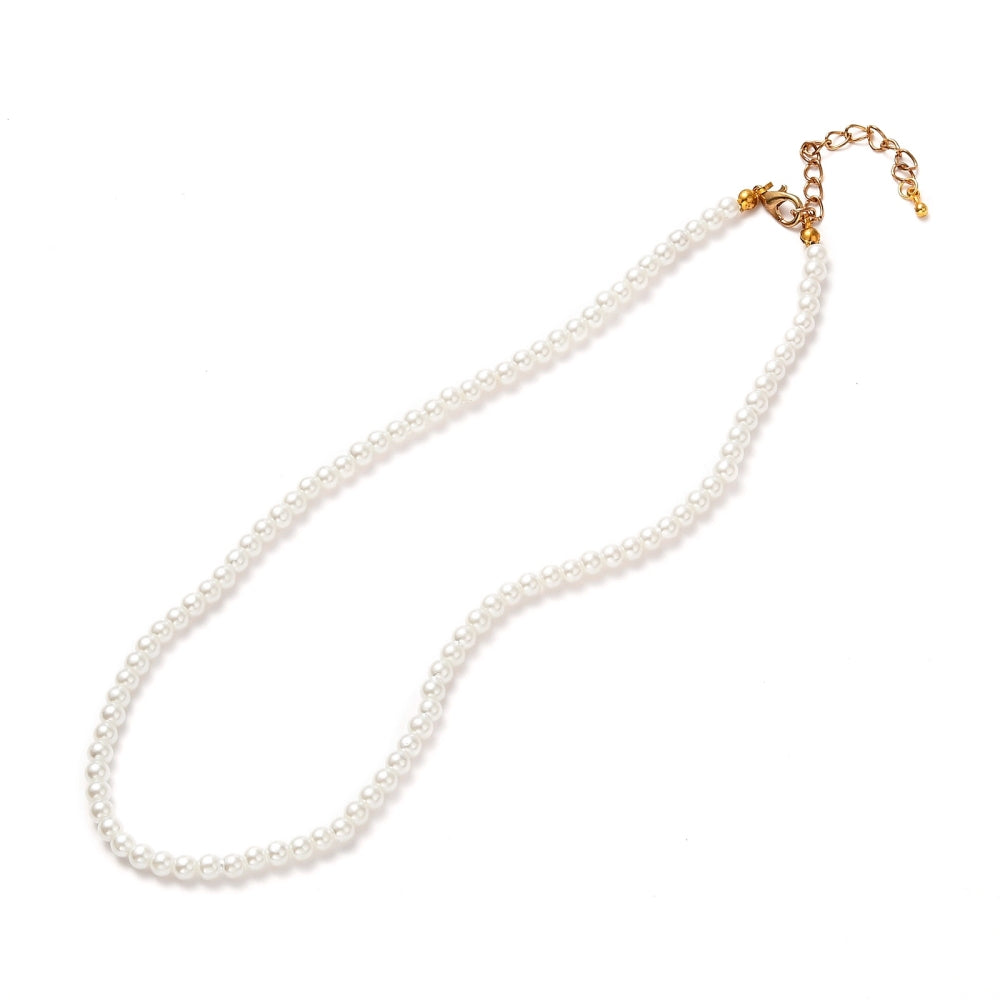 The Jewelry Junkie **Glass Pearl Collar Necklace Wedding Collection 259v