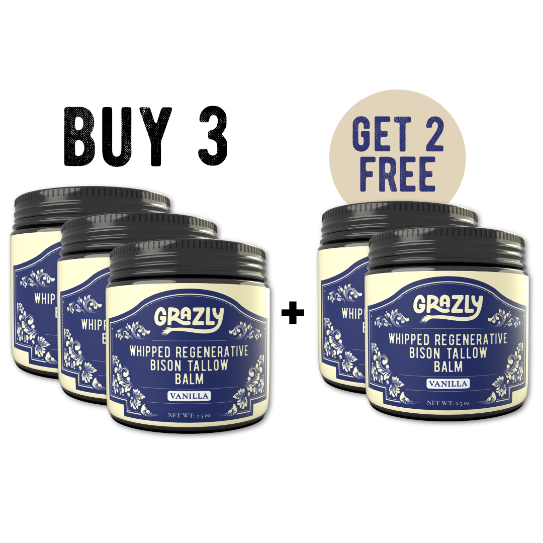 Grazly Whipped Bison Tallow & Manuka Honey Moisturizing Balm