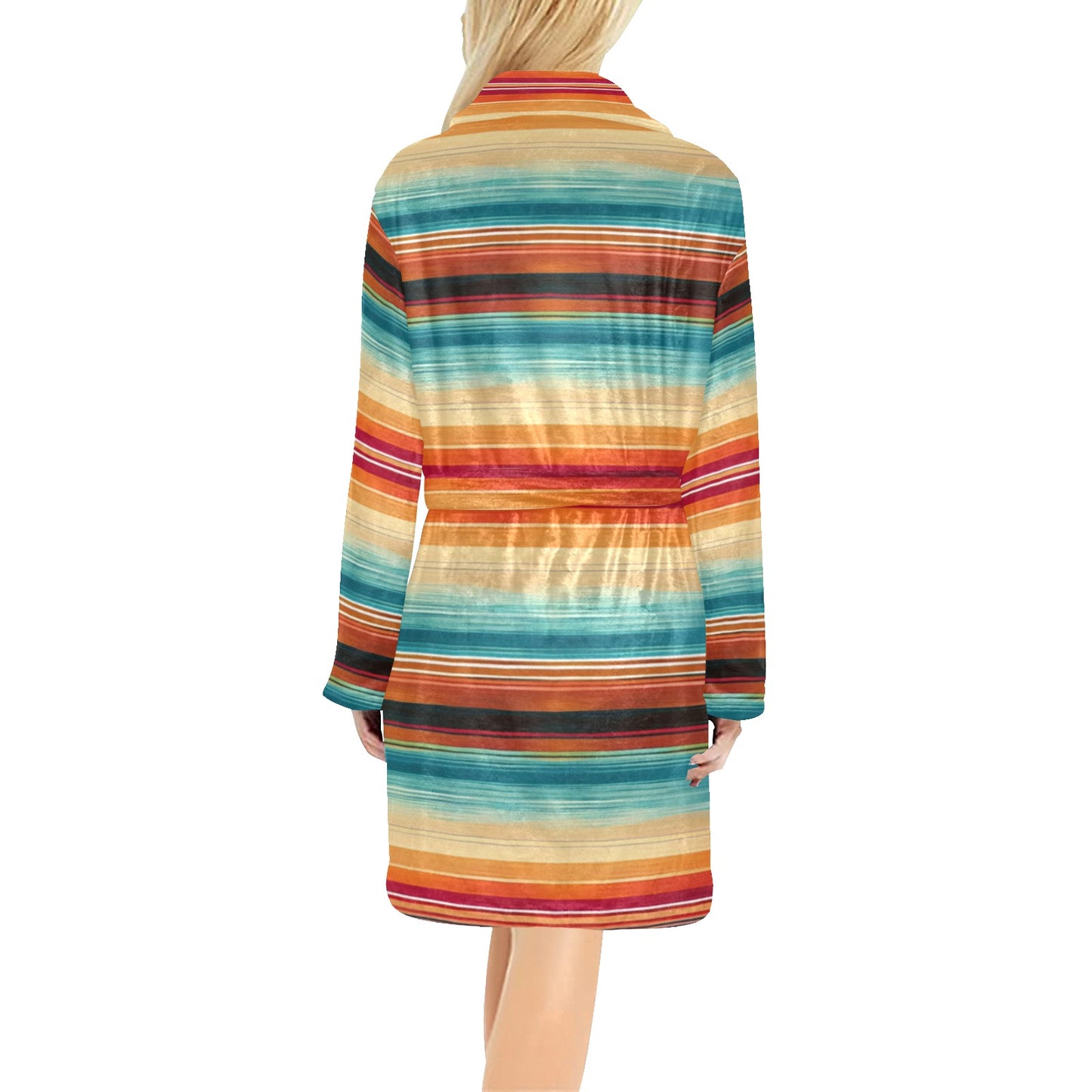 Sample Sale Serape Print Women's Western Bath Robe size LARGE