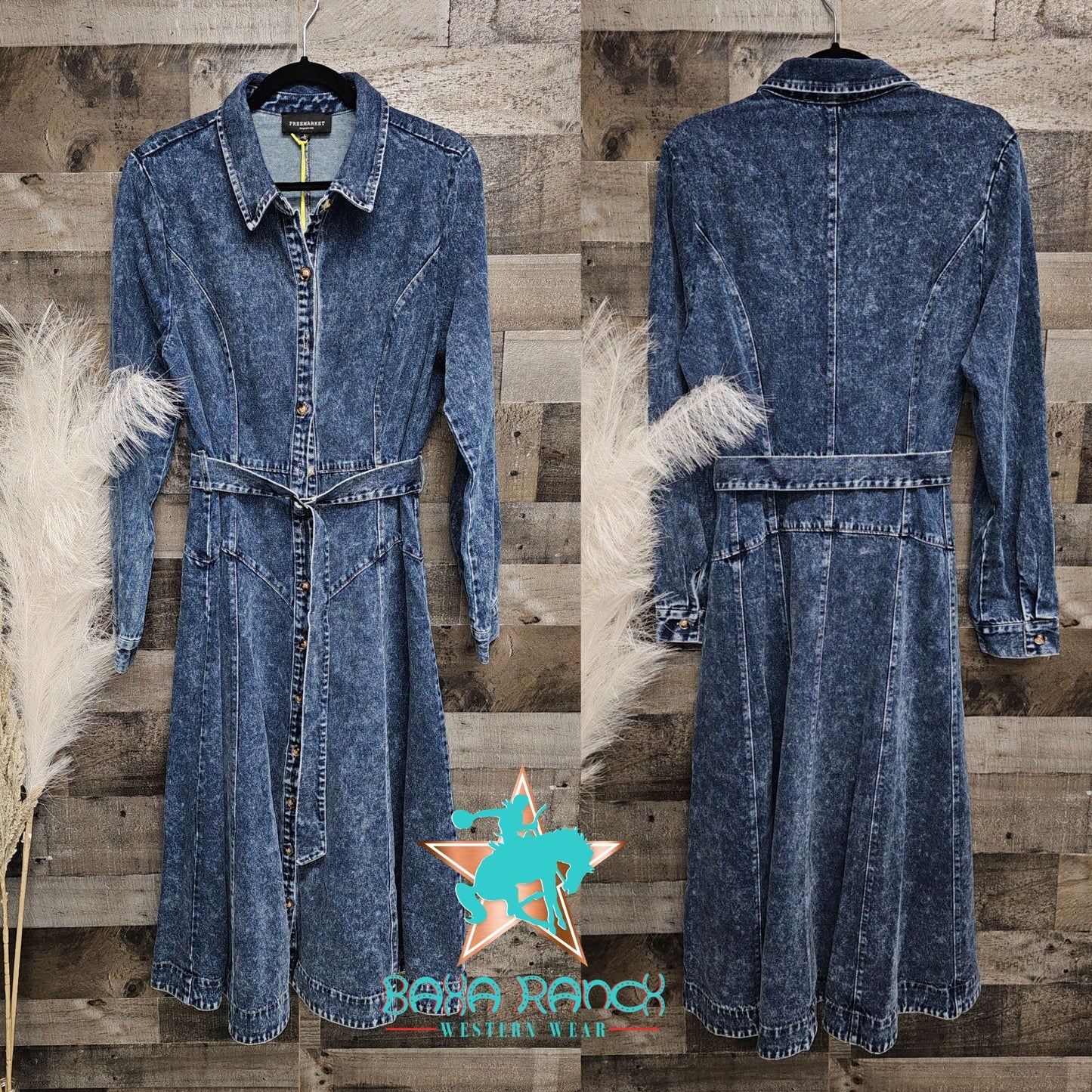 Free Market brand size Large heavy denim dress