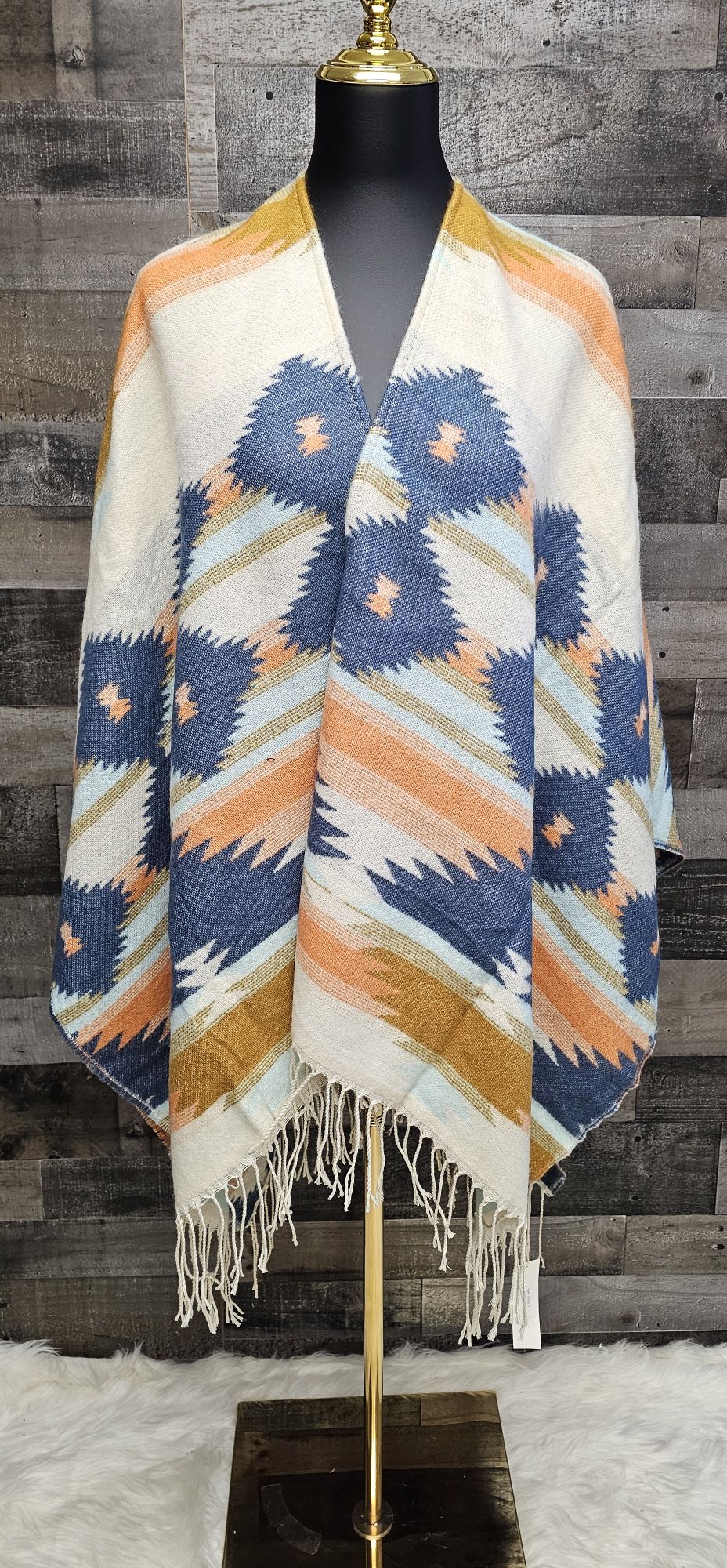 aztec shawl poncho