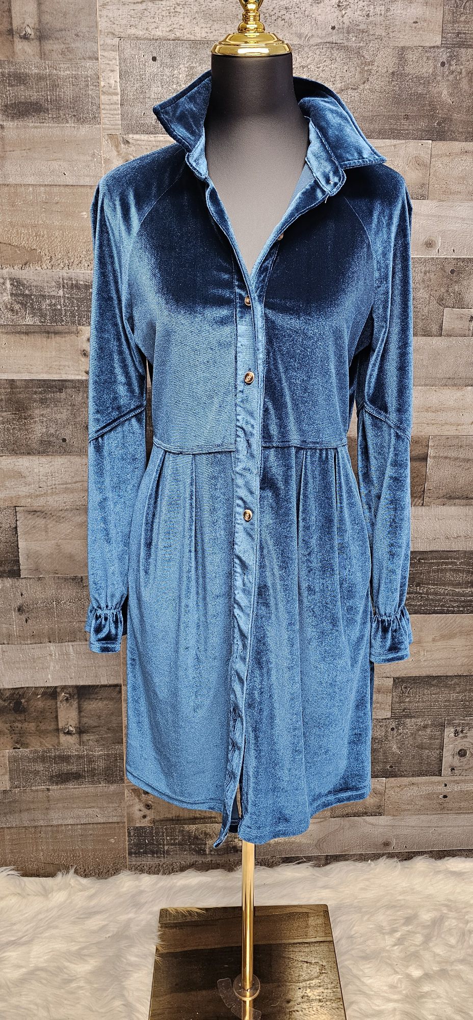 SAMPLE SALE Velvet dress size SMALL