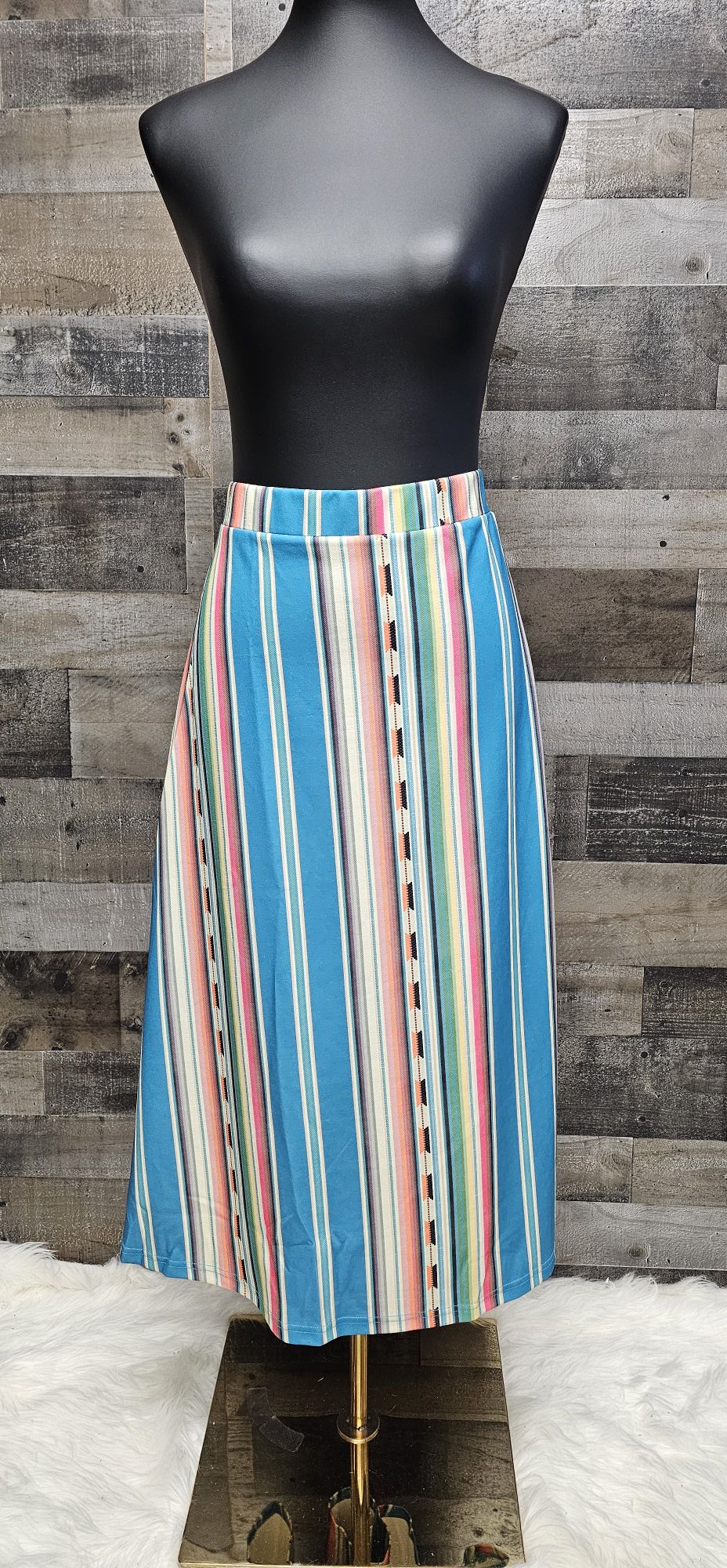 Serape skirt, elastic waist, XL