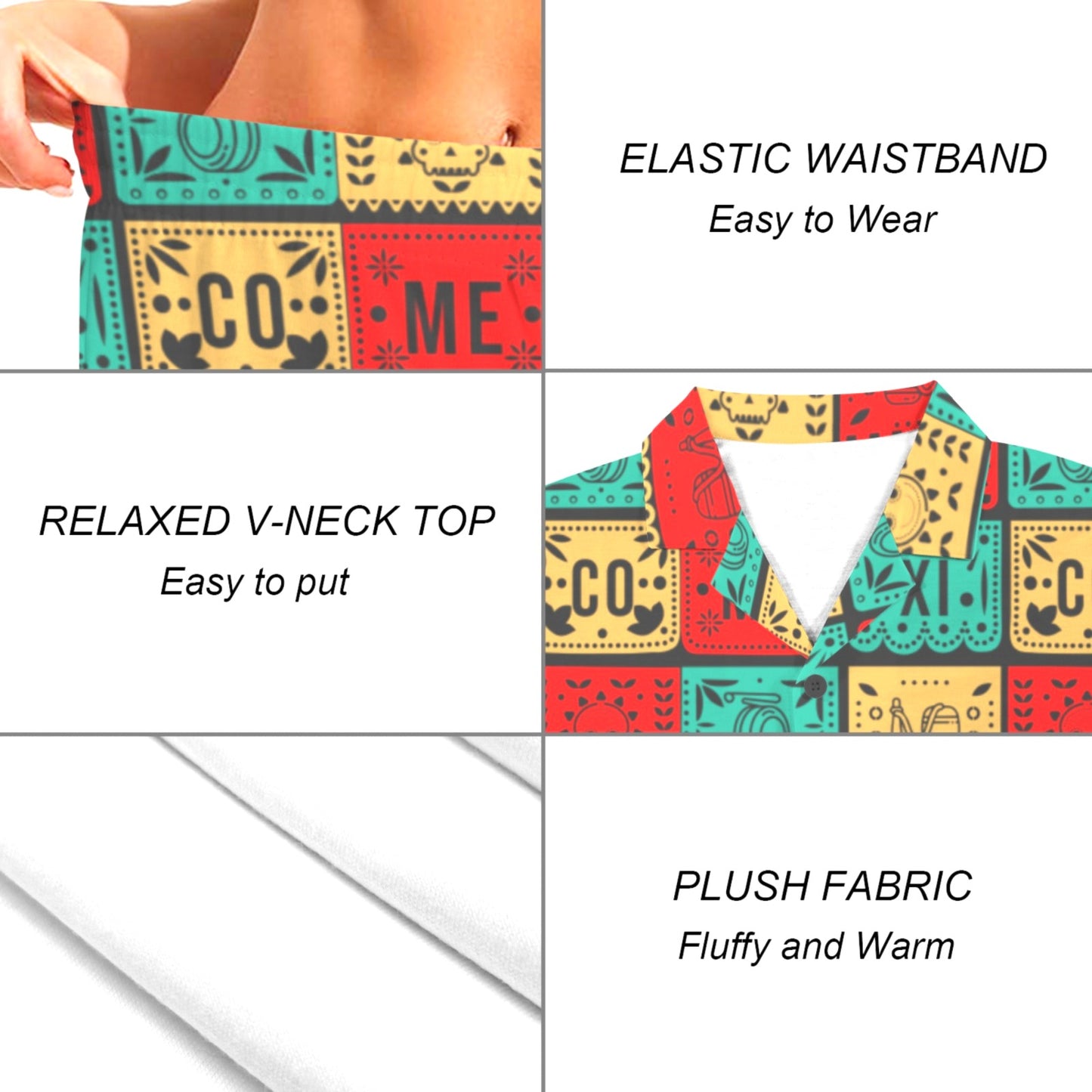 Baha Ranch Picado Women's Pajama Set Made in Americay