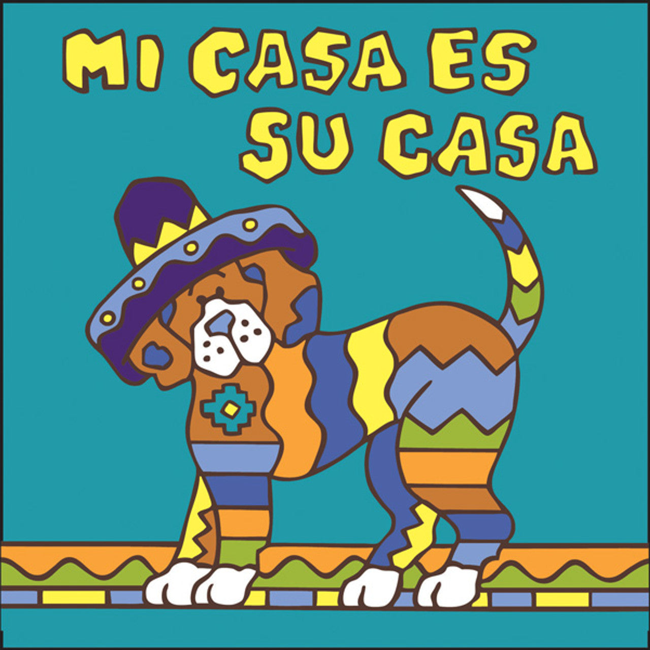 Su Casa es Mi Casa Dog Tile