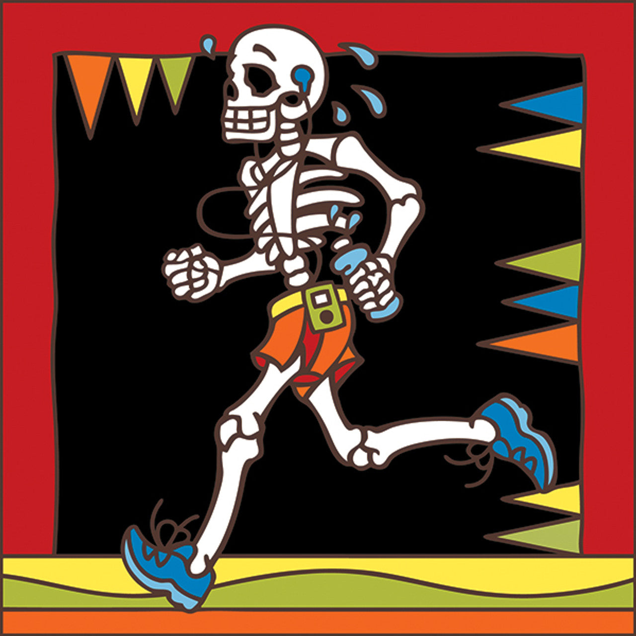 Day of the Dead Jogger Tile