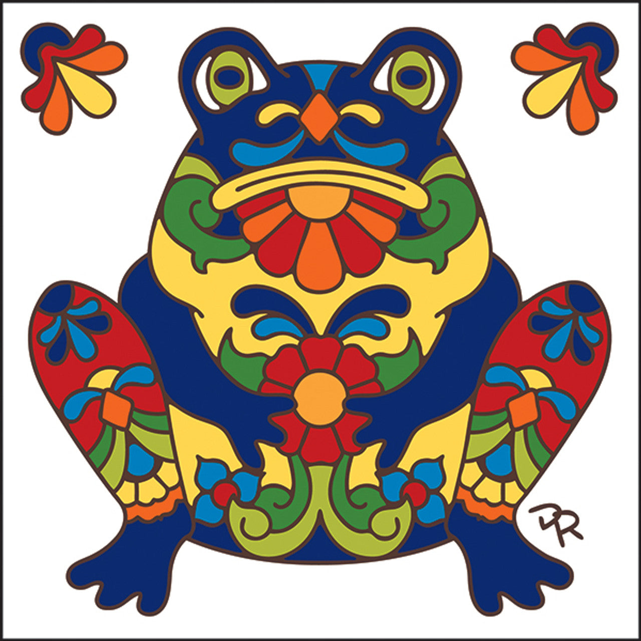 Talavera Frog Tile