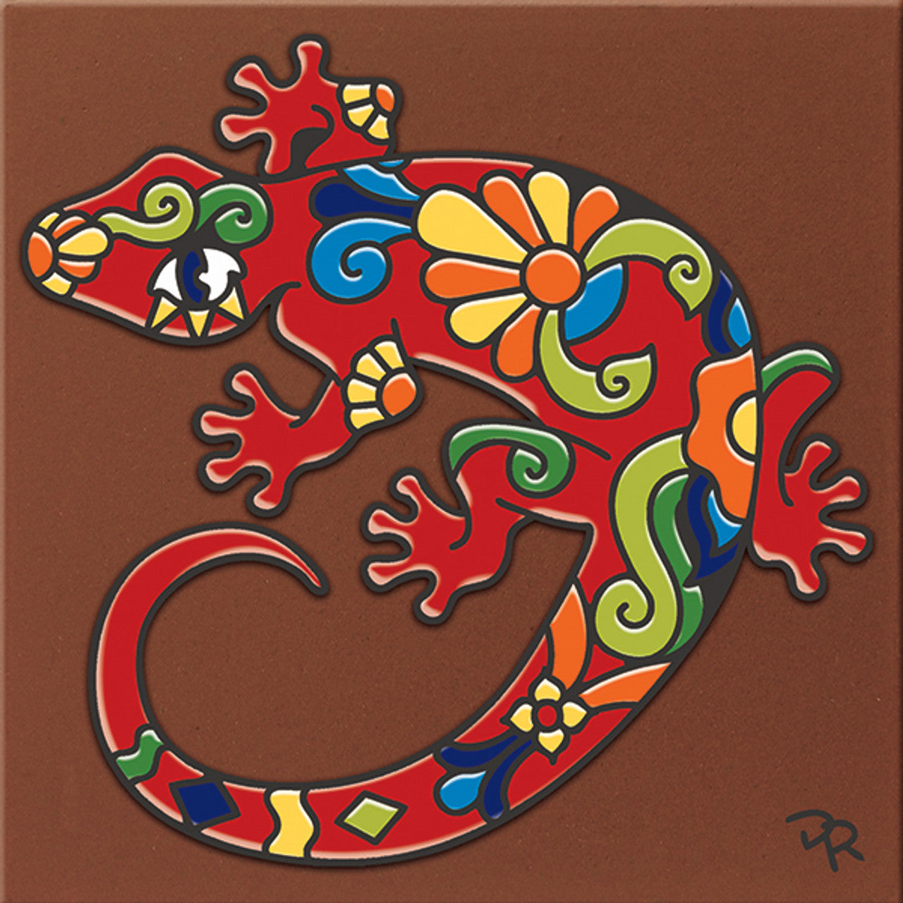 Talavera Lizard Tile