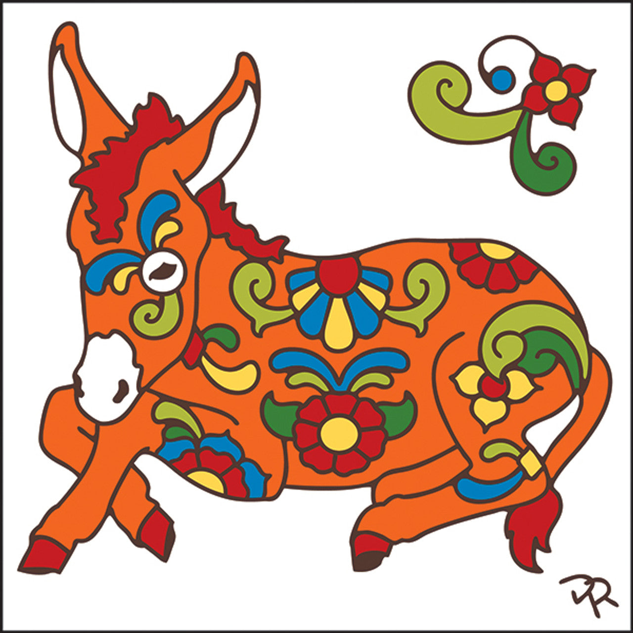 Talavera Donkey Tile