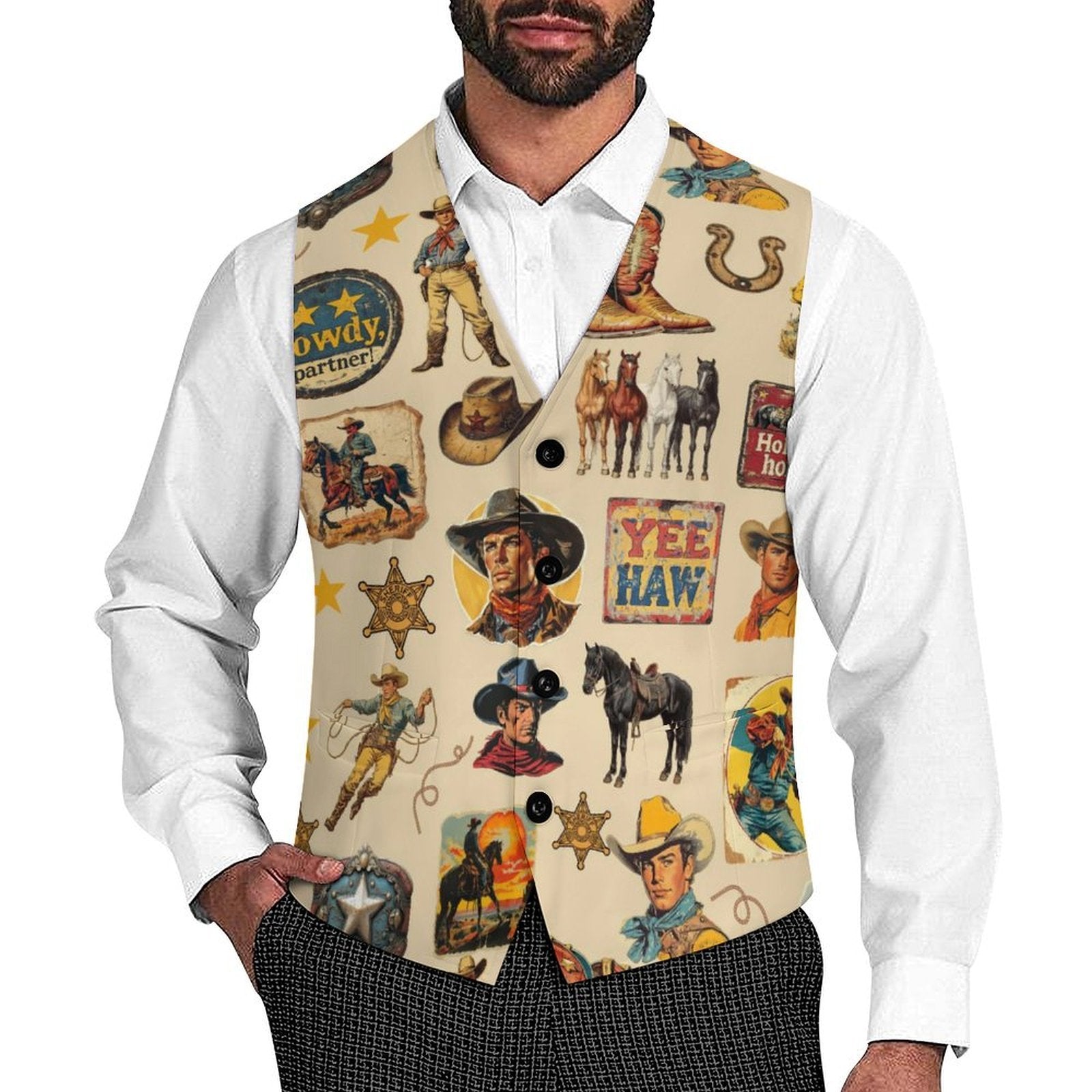 western dress vest American Fighter El Paso Vest – El Charro Western Wear main image 0