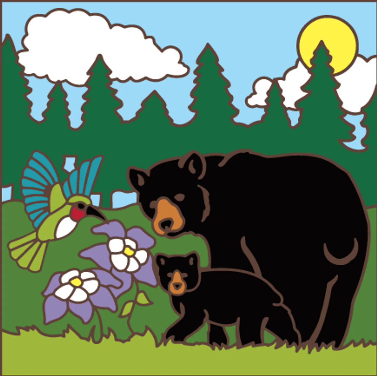 Forest Bears Tile
