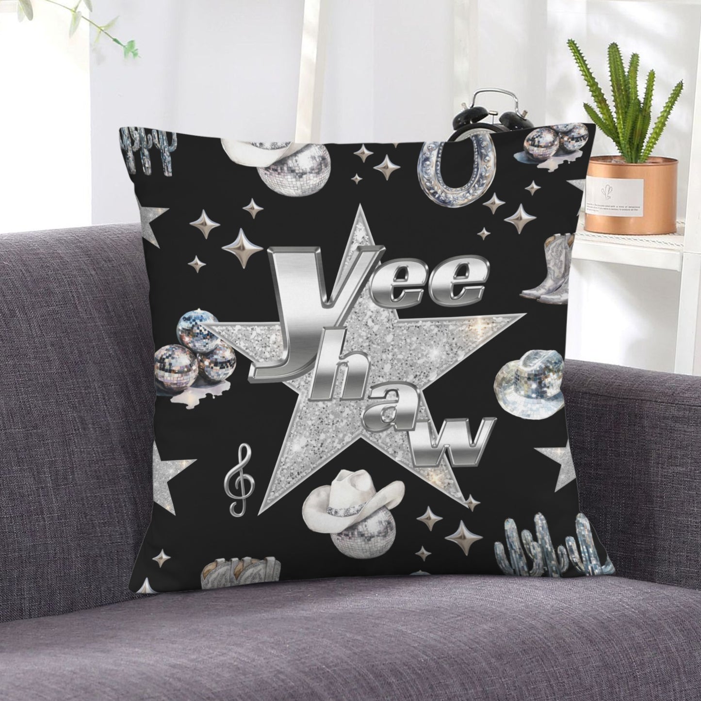 Baha Ranch YEEHAW Velvety Soft Pillow Case Made in America