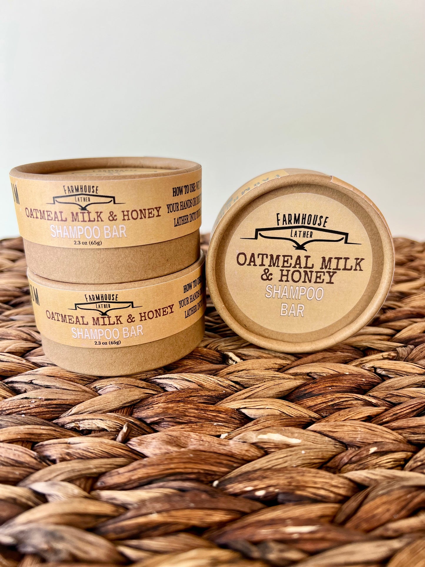 Farmhouse Lather Oatmeal Milk & Honey Shampoo Bar