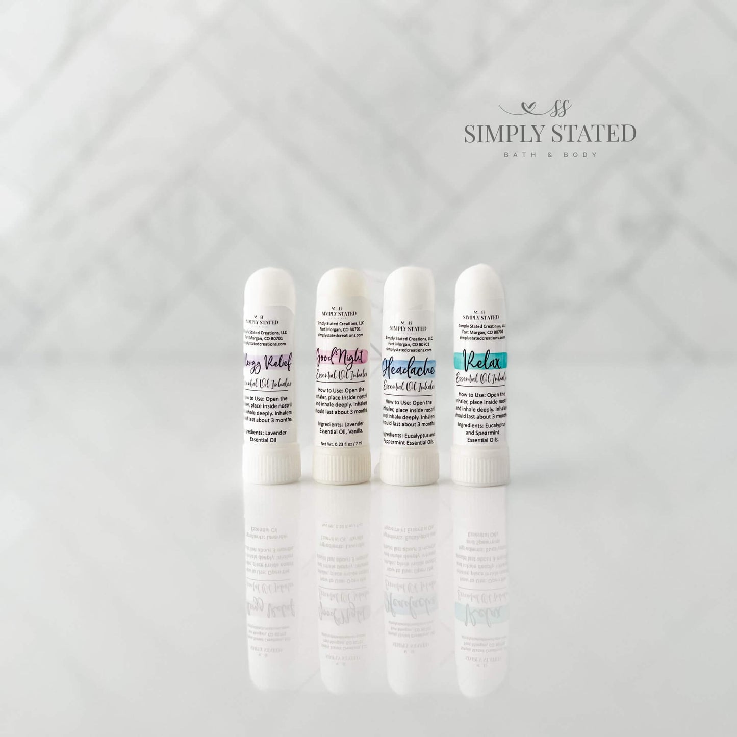 Simply Stated Eucalyptus + Spearmint Aromatherapy Inhaler