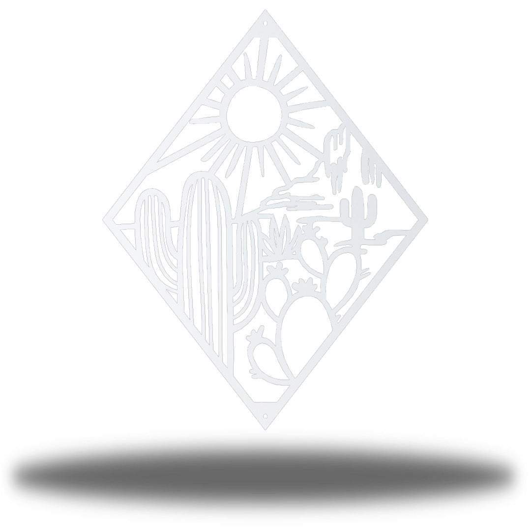 Riverside Designs Cactus Scene Metal Wall Art Choice of Colors Made in America