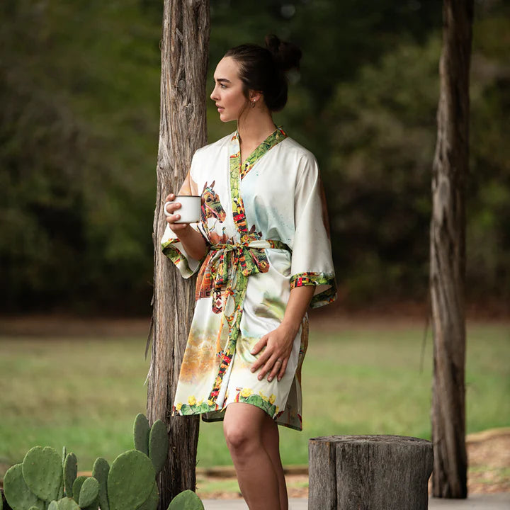 haute horse kimono robe front view