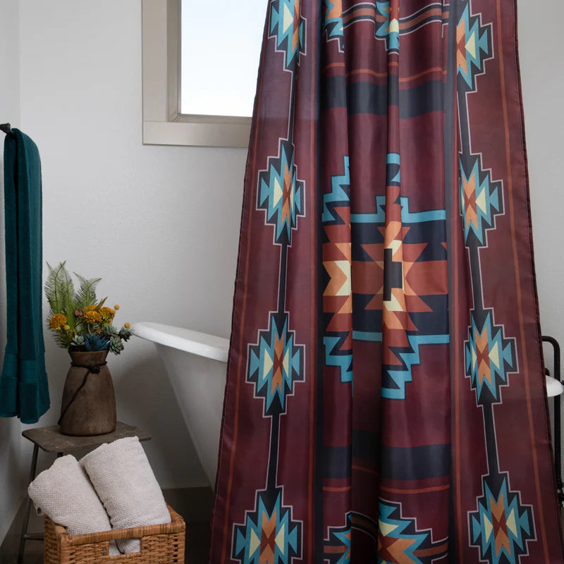 The Telluride Aztec Shower Curtain