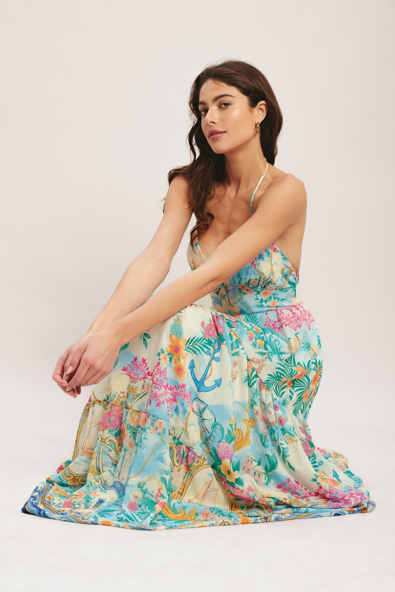 Flying Tomato Capri Sail Away Woven Maxi Dress