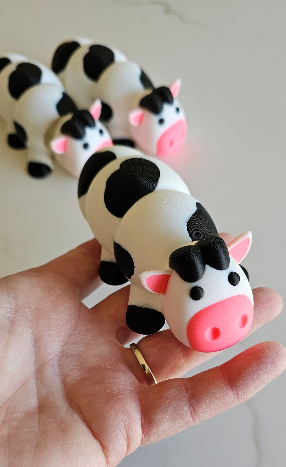 3D Print Articulated Cute Cow Made in America