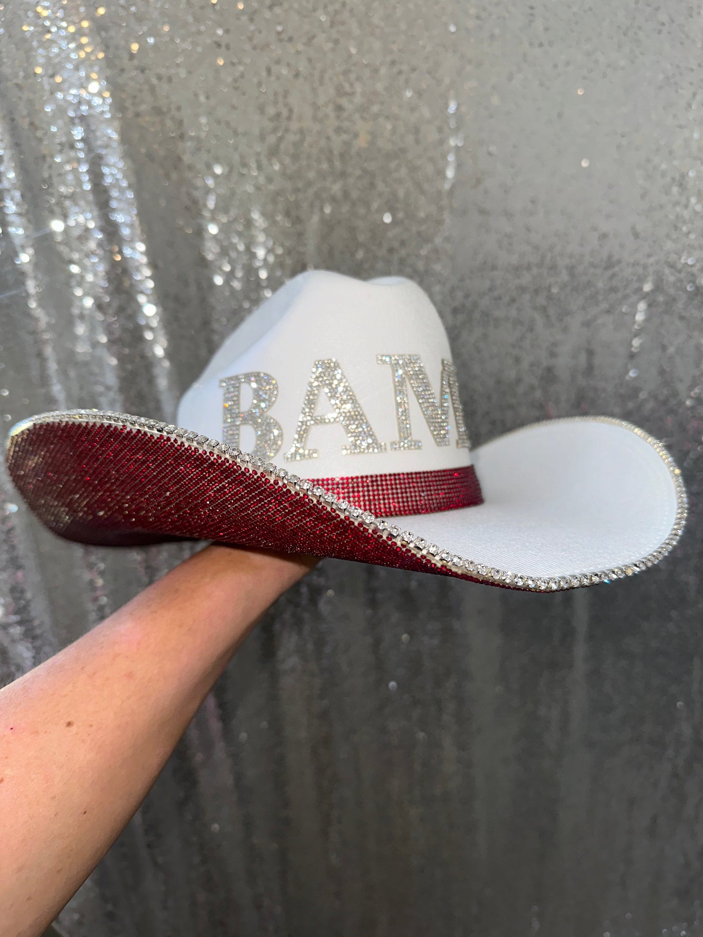 Rhinestone Cowgirls Football Alabama BAMA Hat