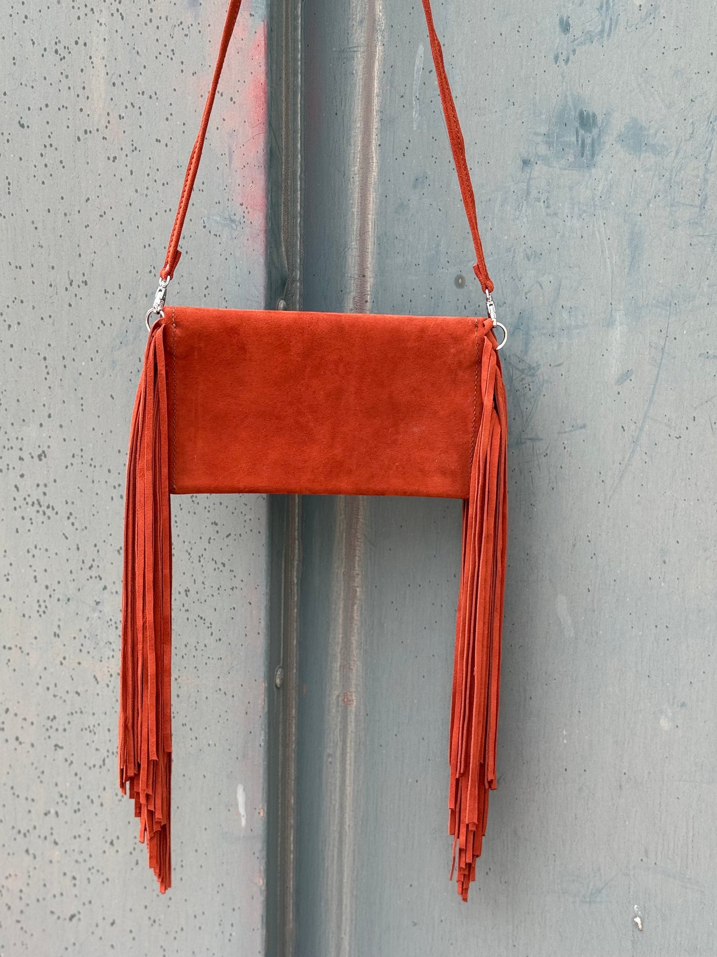 Alamo Saddlery Fringe Clutch- Rusty Cowboy