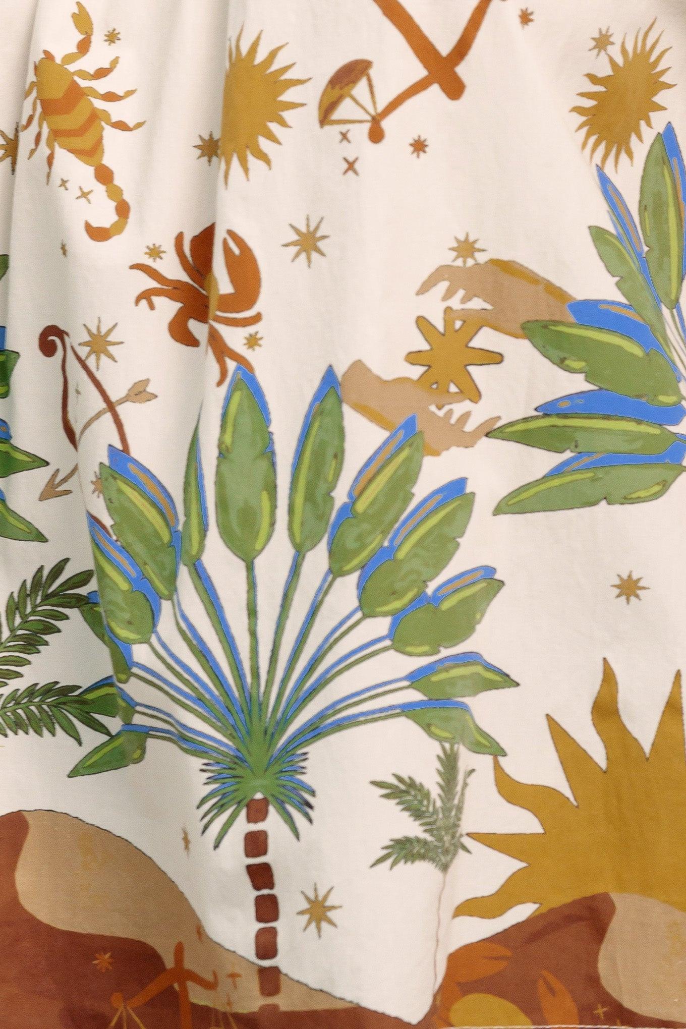 Flying Tomato Sunlit Garden Woven Off Shoulder Top