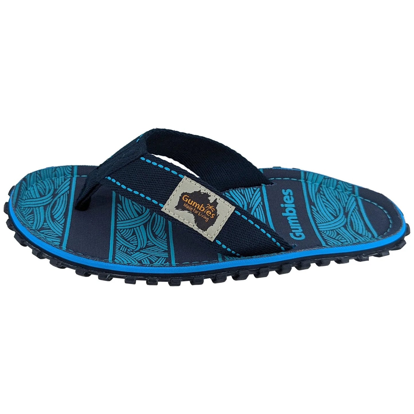 Islander Flip-Flops - Women's - Navy Waves
