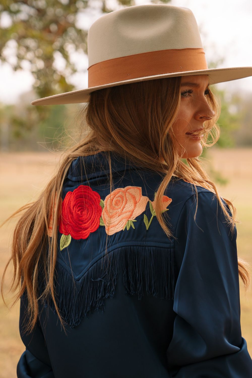 Rodeo Quincy Dark Navy Button Up