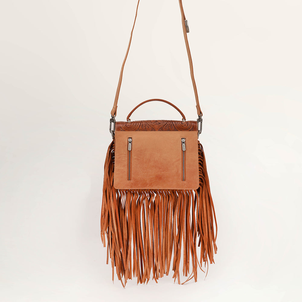 Myra Loyal West Classic Flap Medium Tassle Bag
