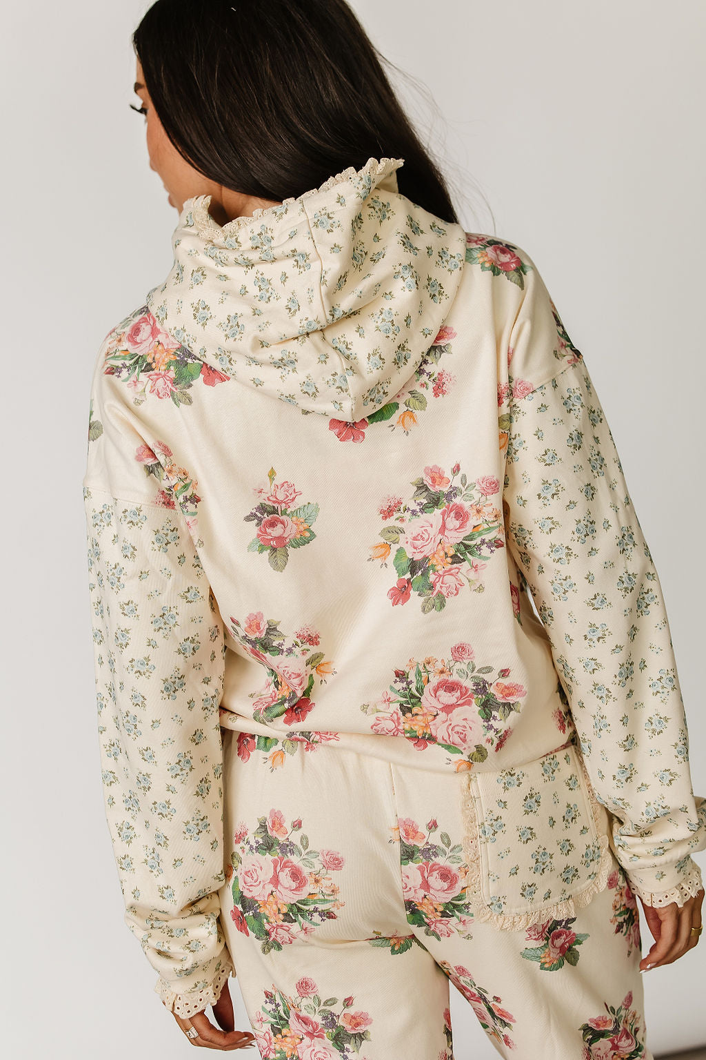 Ampersand Avenue University Hoodie - Golden Hour Garden