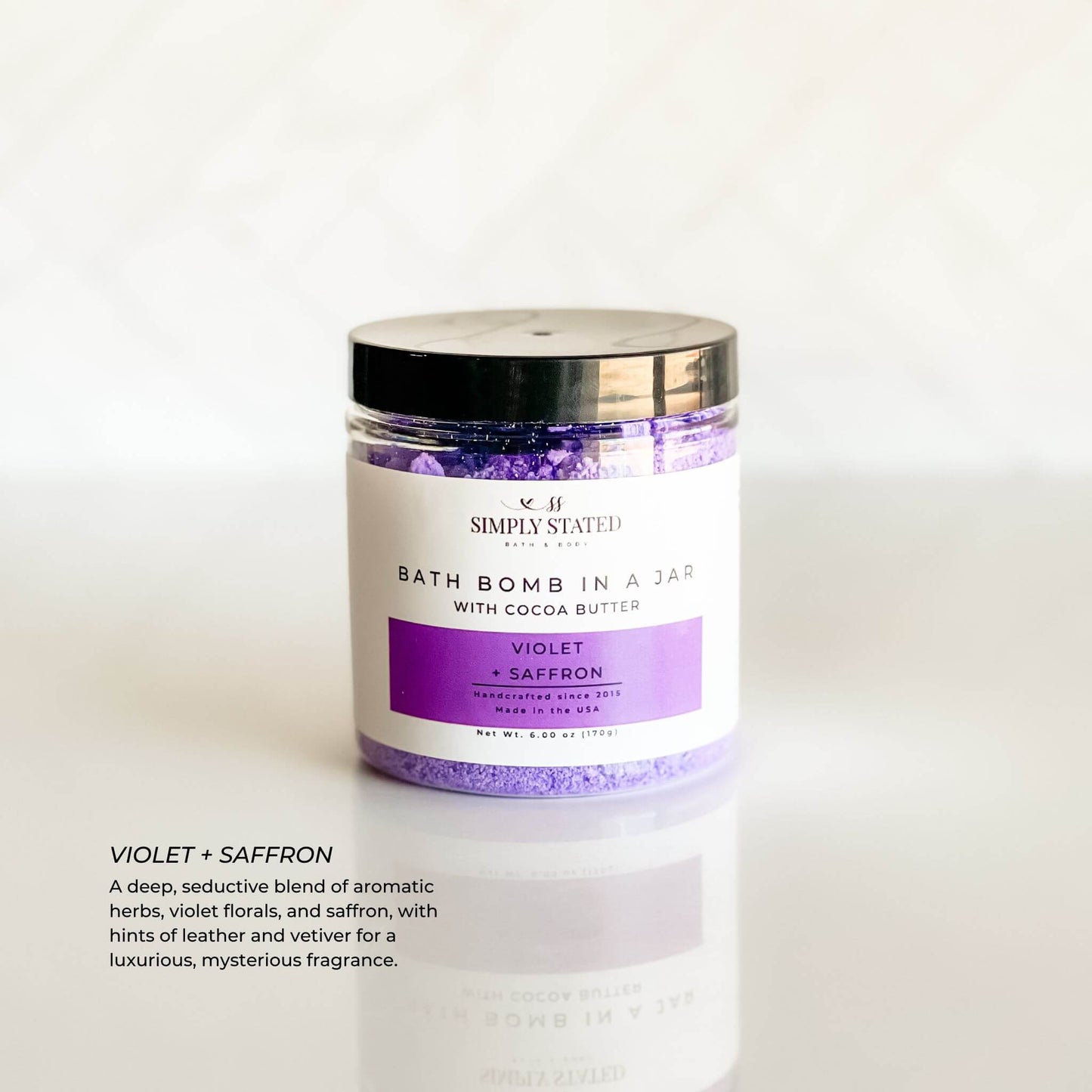 Simply Stated Creations Seasonal Bath Bomb in a Jar | Limited Batch Scents