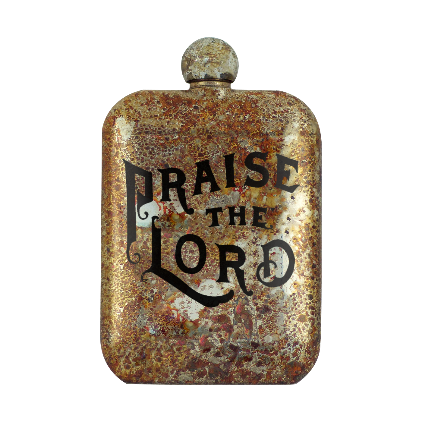 PRAISE THE LORD WHISKEY FLASK by The Sneerwell