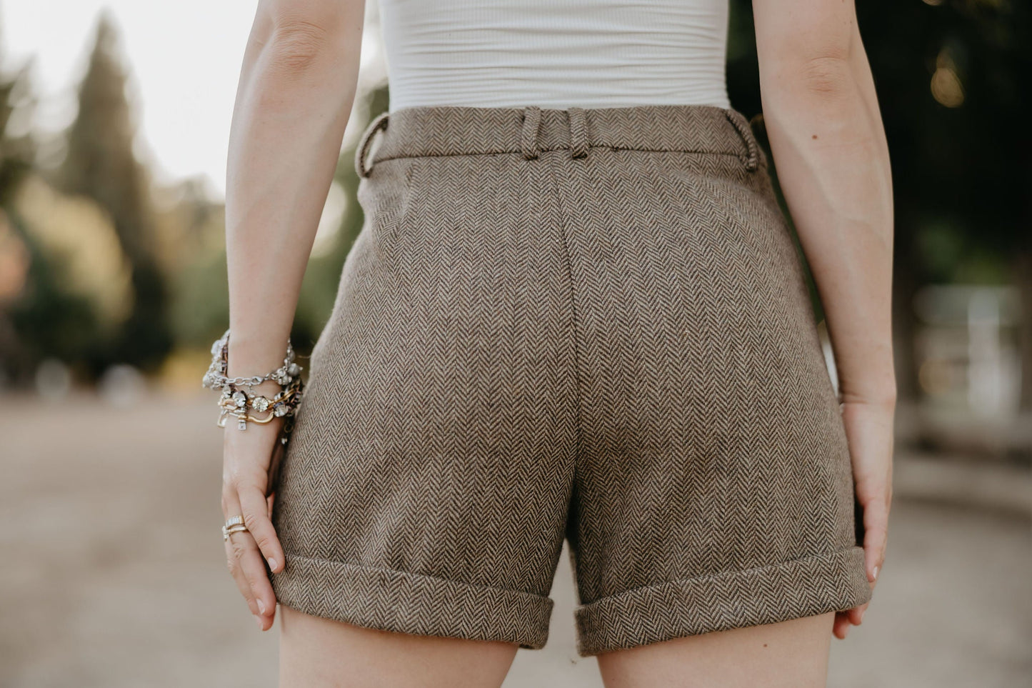 Rodeo Quincy Holman Herringbone Shorts