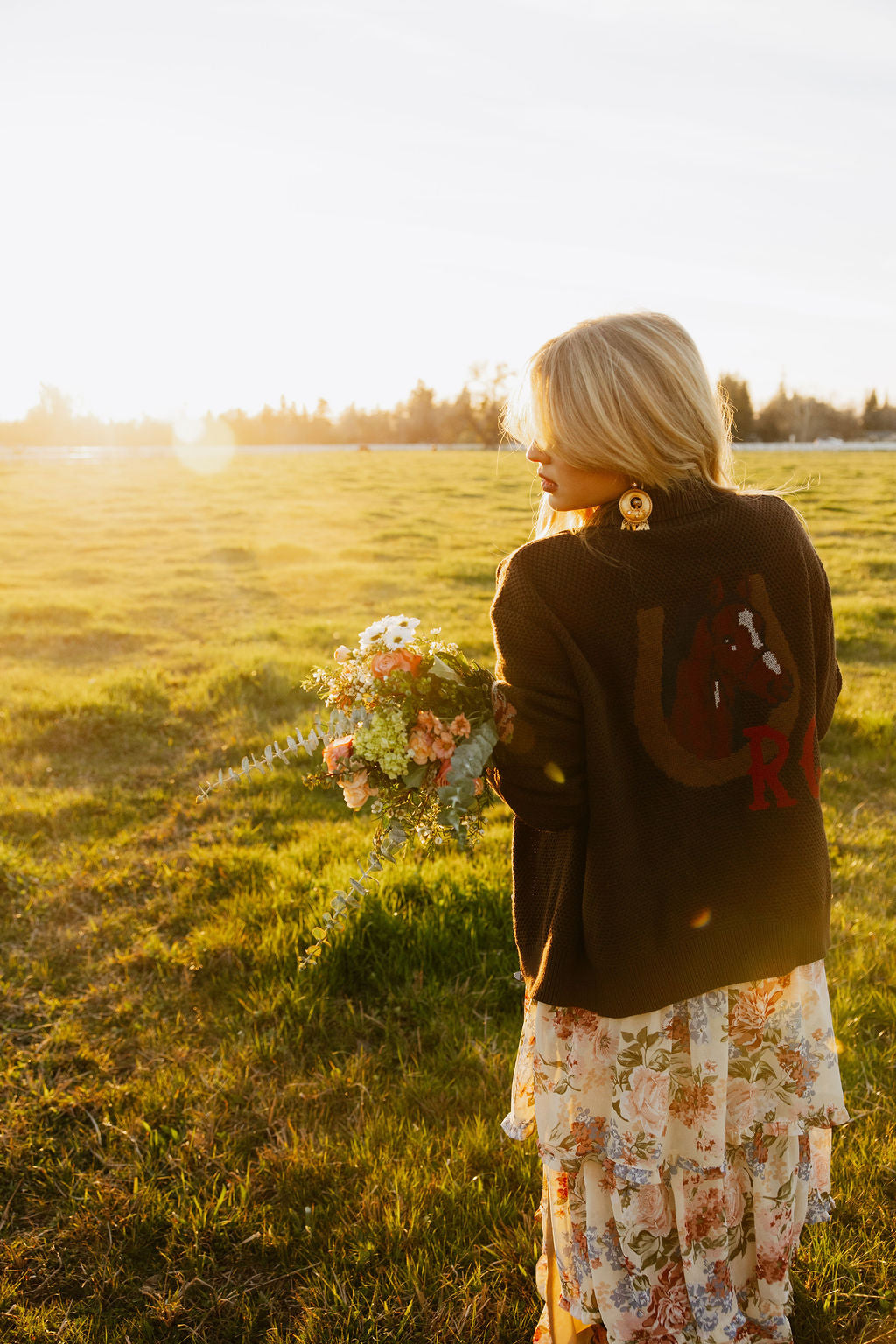 Rodeo Quincy Nana's Rose Garden Sweater
