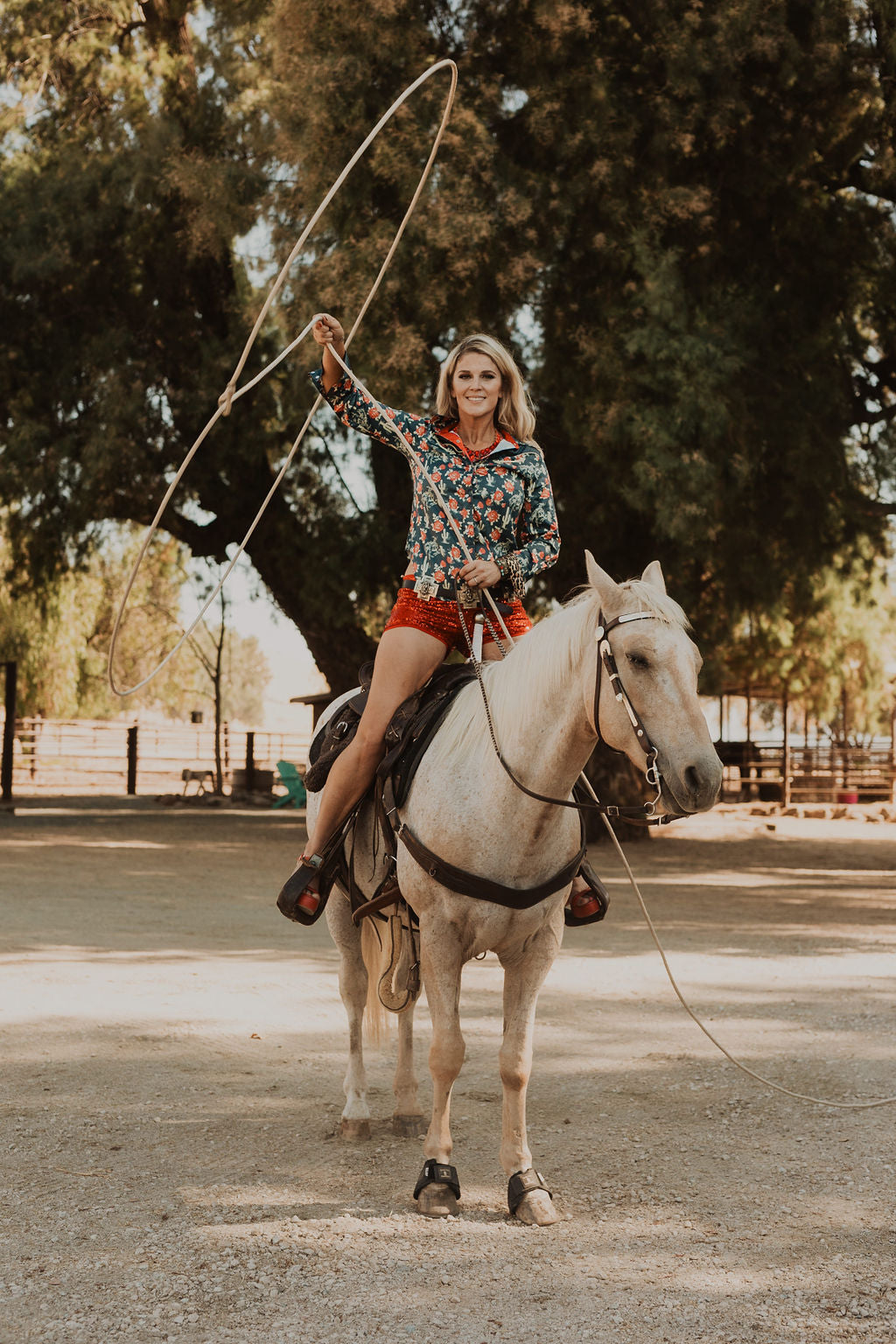 Rodeo Quincy Ride Sally Ride Button Up