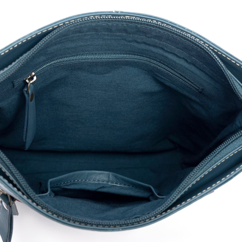 Myra Stella Steer Hand-Tooled Bag