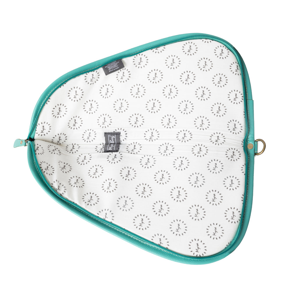 Myra Bandit Breeze Tooled Hairon Gun Case in Desert Teal