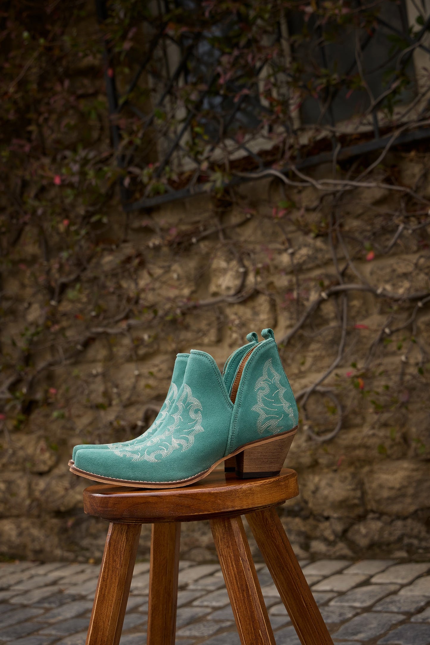 Myra Trail Runner Booties In Sky Blue
