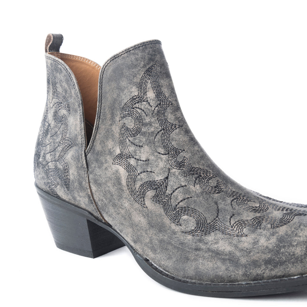 Myra Moonlight on the Mesa Booties In Crackle Black