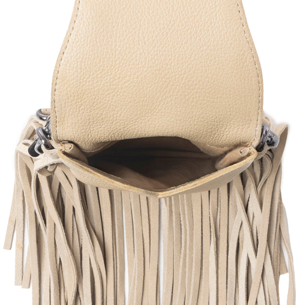 Myra Whispering Totem Leather Bag in Nomad Ivory
