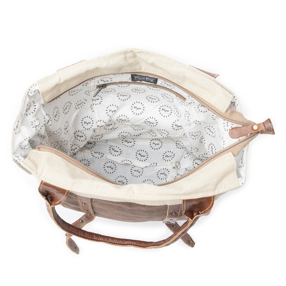 Myra Army Motif Tote Bag